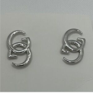 Metallic GG Logo Stud Earrings